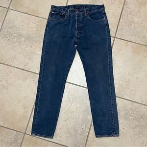 Levi’s 501 CT Dark Blue Denim Jeans Size 34x32 Classic Tapered
